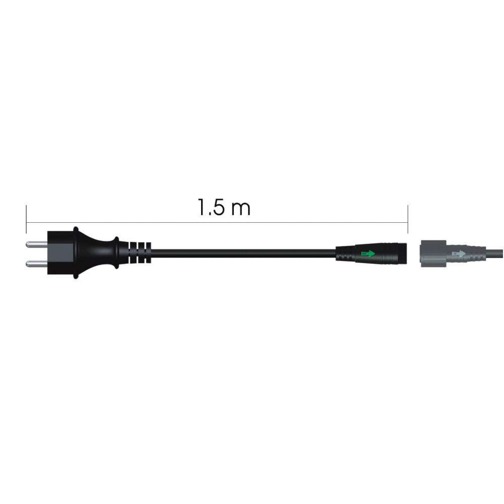 Prise adaptateur secteur CE 230V - 1,5m (Pro Connect - 300m)