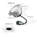 2046 - Spot encastré bois Ø7,5cm 3000°K