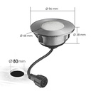 2056 - Spot encastré bois Ø9,5cm 3000°K