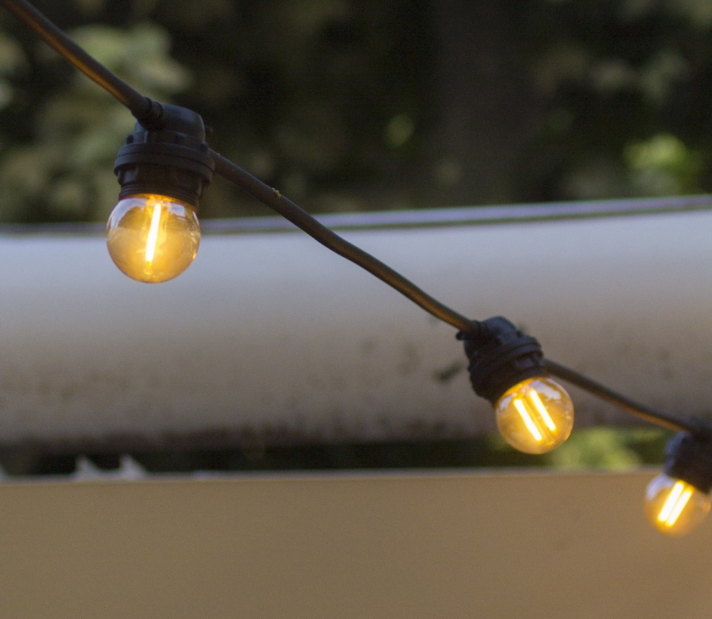 Guirlande 24m TEMPEST (Ampoules Incassables) 48xE27/G45 LED 1W - 1700K