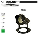 Projecteur Noir Alu A POSER 20 - 6,5W - 3000°K