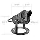 Projecteur Noir Alu A POSER 20 - 6,5W - 3000°K