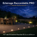 Kit 6 Spots encastrés pour bois Ø6cm - 3000°K + Accessoires