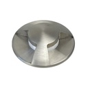 2646-D403 - Encastré béton Ø 52mm 3W 3000°K - Top INOX 3 fenêtres