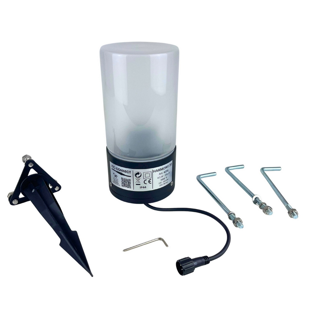 4231 - Plot Lumineux Ø 11,4cm + Piquet Ht 20cm