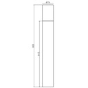 4235 - Borne Noire Ø 11,4cm + Piquet Ht 80cm