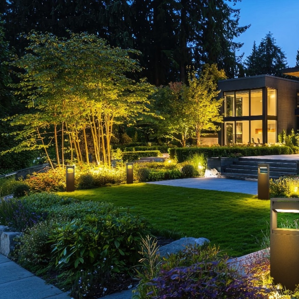 4424 - Borne Noire  16 x 5 x Ht 60cm - Angle directionnel