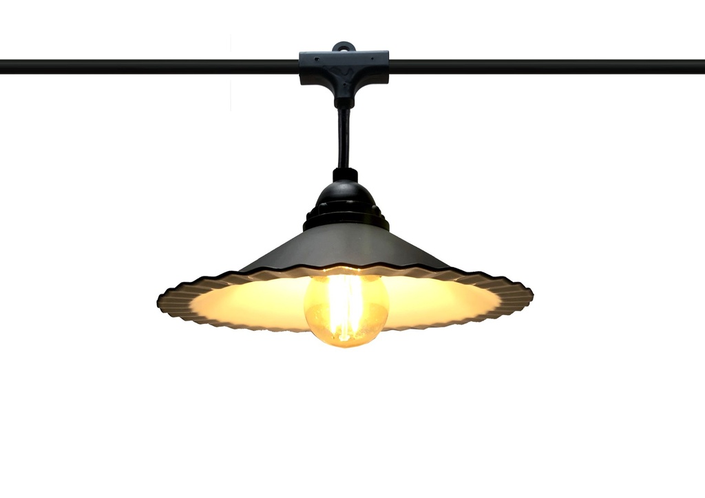 8606-33-30L-P - Guirlande 6m 8xE27 Coupelle + prise