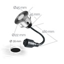 2026 - 6 Spots encastrés pour bois Ø4.5cm - 3000°K