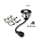 2026 - 6 Faretti da incasso per legno Ø4,5cm - 3000°K