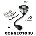 2026-Set6 - Kit 6 Mini incasso Ø4,5cm - 3000°K