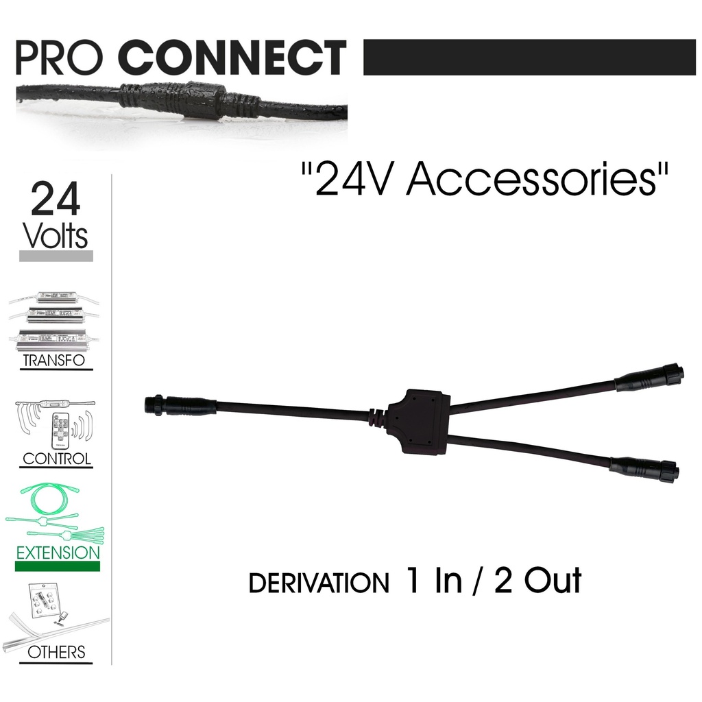 F420 - Répartiteur 2 voies d'alimentation - TBTS 24V