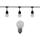 Guirlande 6m LIGHT WAY (Ampoules Transp.) 8xE27/G45 LED 2W - 3000K