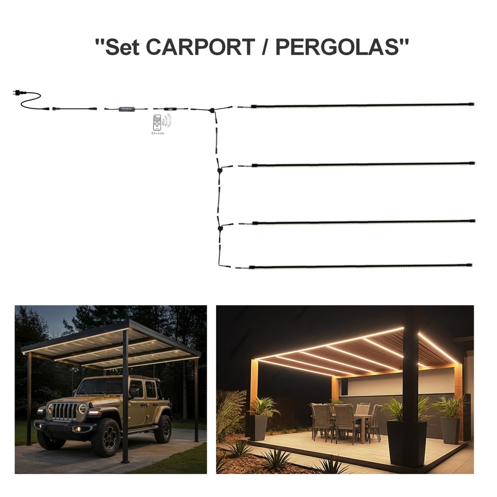 1024 - Pergola / Carport kit 4 x 2.5 m