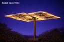 PRO DUO Sonnenschirm-Beleuchtungsset: 16 x 1,1 m LED-Streifen (8 x 750 Lumen)