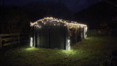 [9512] 9512 - EXTENSION - Guirlande 30 LEDS (Flash) - 3 m - Fil Noir - Blanc Chaud 4000°K