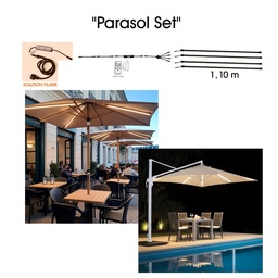 [1014] 1014 - Parasol Lighting Kit via 24V Transformer (+ 230V Power Supply)