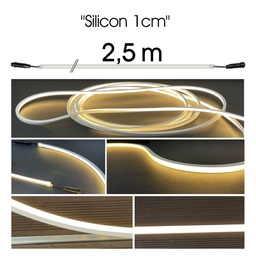 [1126] 1126 - Striscia luminosa in silicone - 2,5 m (ingresso+uscita)
