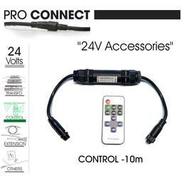 [F200] Télécommande + Boitier récepteur 24V pour Bandeaux LED (3000°K)