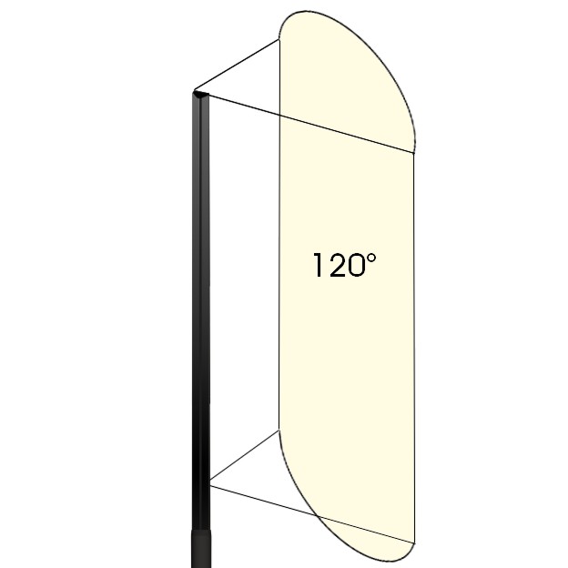 [4106] 4106 - Piquet de lumière indirecte - Ht 100 cm