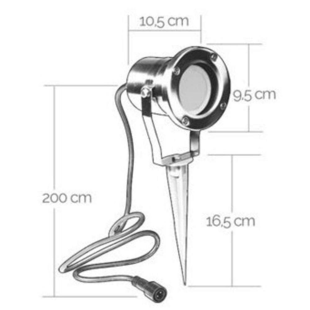 [3476] 3476 - Projecteur Bassin IP68 MR20 6,5W