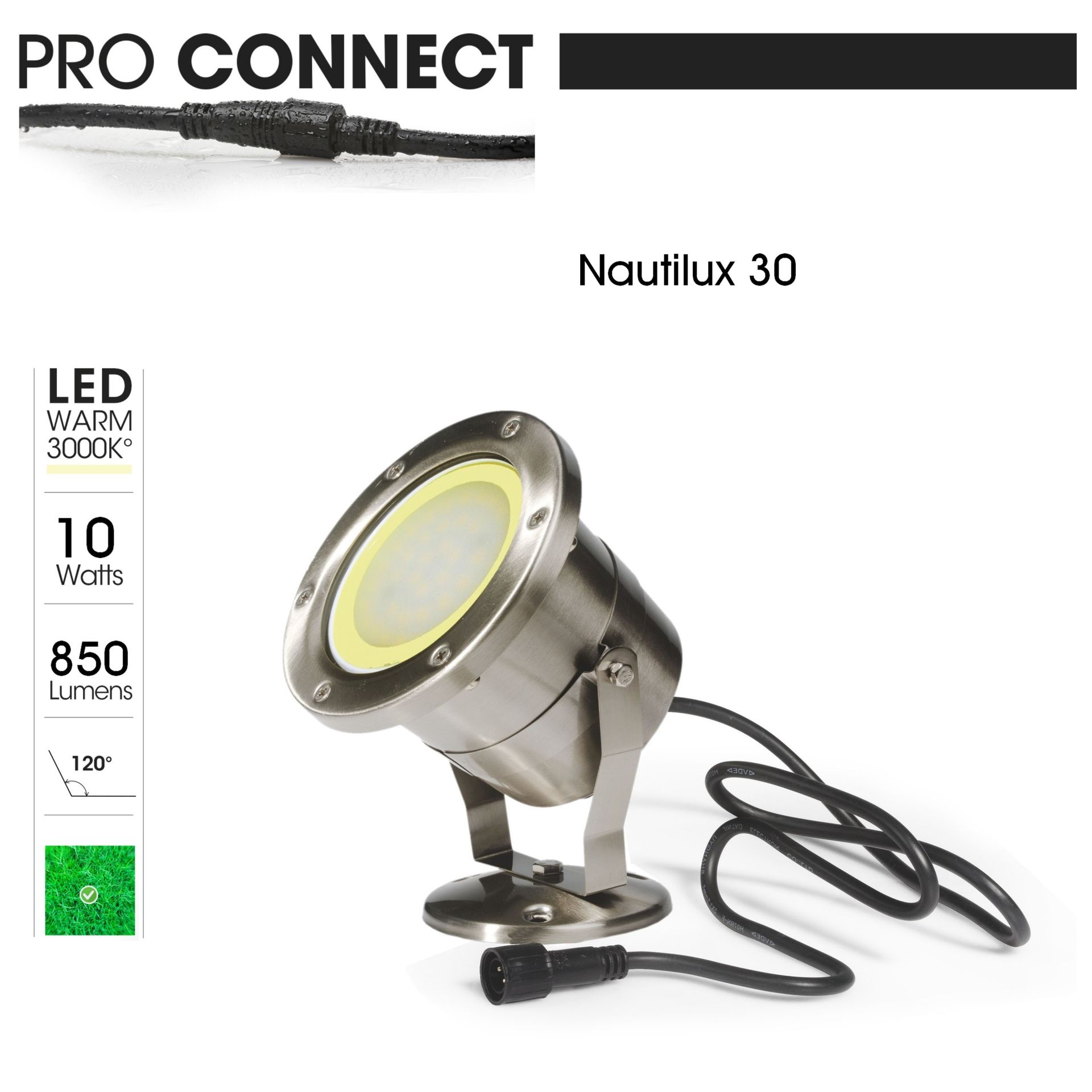 [3676] 3676 - Projecteur Bassin IP68 MR30 10W