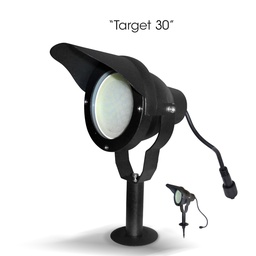 [3636] 3636 - Foco de aluminio negro TARGET 30 - 10 W - 3000 °K