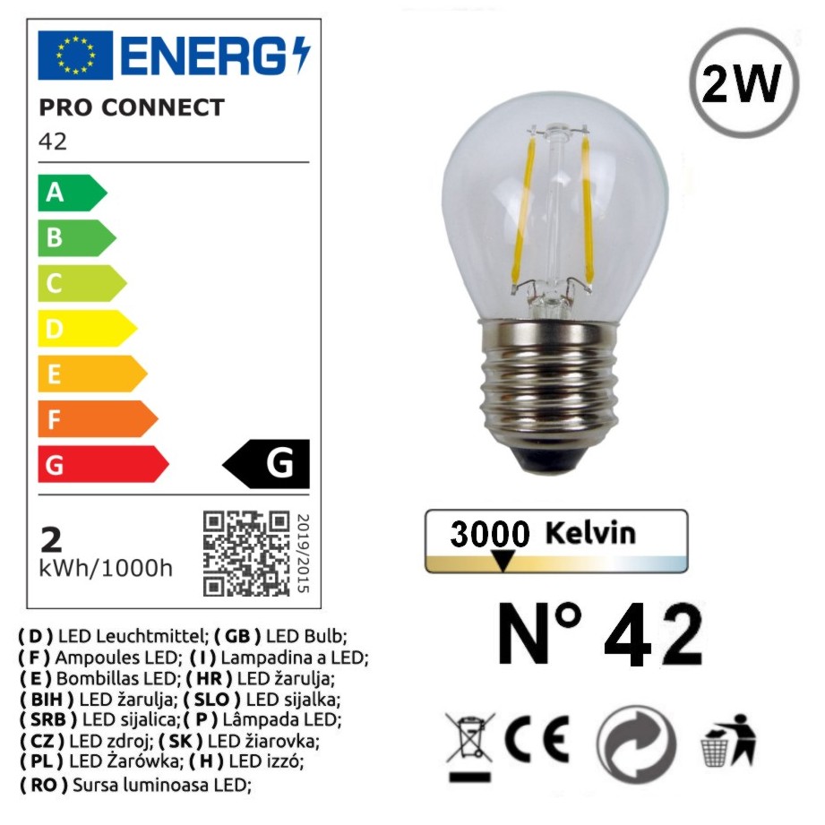[8606-G42] 8606-G42 - Guirl. 6m 8xE27/G45 Fil 3000K