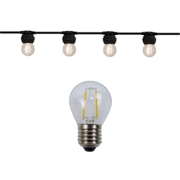 [8548-G40] Guirlande 48m MOON (Ampoules Transp.) 96xE27/G45 LED 1W - 3000K
