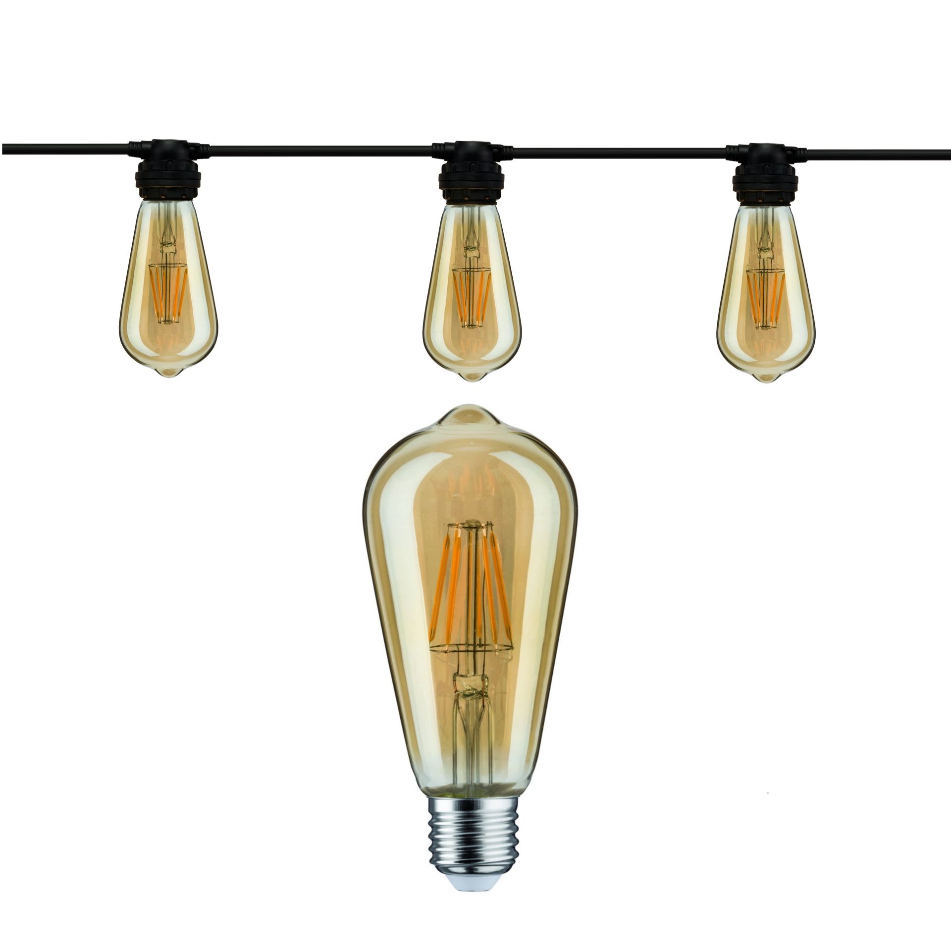 [8506-G46] 8506-G46 - Guirl 6m 12xE27/ST64 Fil 2200K