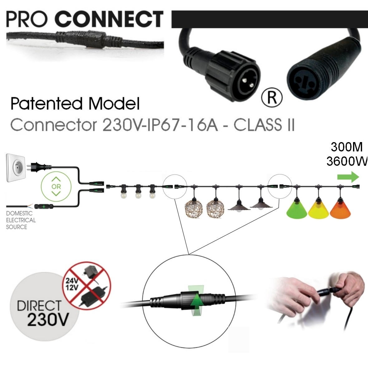 [G506] G506 - EXTENSION - Guirlande CLASSIC 6m 12xE27