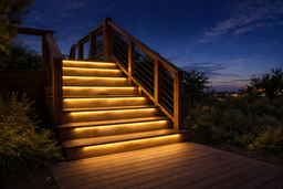 [1034] 1018 - Kit de escalera con 8 tiras de luces de silicona de 1,2 m