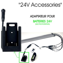 [F500] Adaptateur pour Batteries 24V type Electroportatif