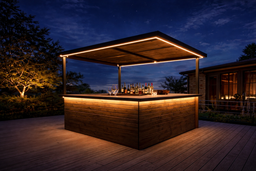 [1028] Kit Pergola Bandeaux LED : 2x10 m